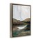 Stupell Industries Two Mountains with Pond Floater Framed Canvas Wall Art Design by Nikita Jariwala